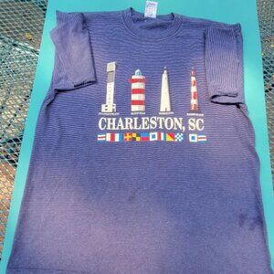 Unisex Cal Cru Adult XL Short Sleeve Tee Shirt Cotton/Poly Blend Charleston, SC